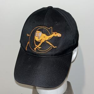 Black Campbell University Camels BIG LOGO POLYESTER Golf Baseball Hat Cap